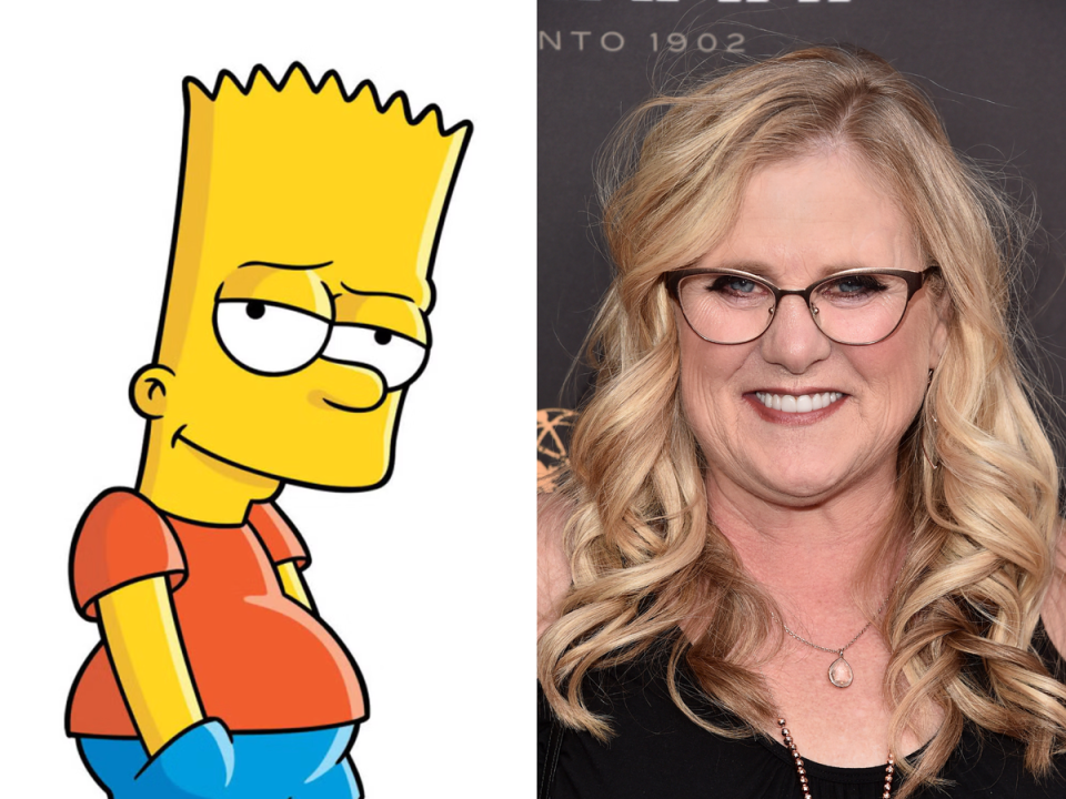 Bart Simpson and Nancy Cartwright (20th Television and Getty Images)