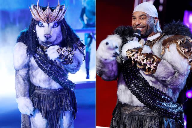 <p>Michael Becker / FOX</p> Ginuwine as Husky on The Masked Singer