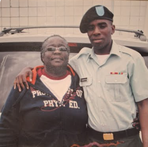Michael Charles Thompson, who died June 27, 2022 in El Paso Police Department custody, poses in an undated photo with his mother, Barbara Thompson.