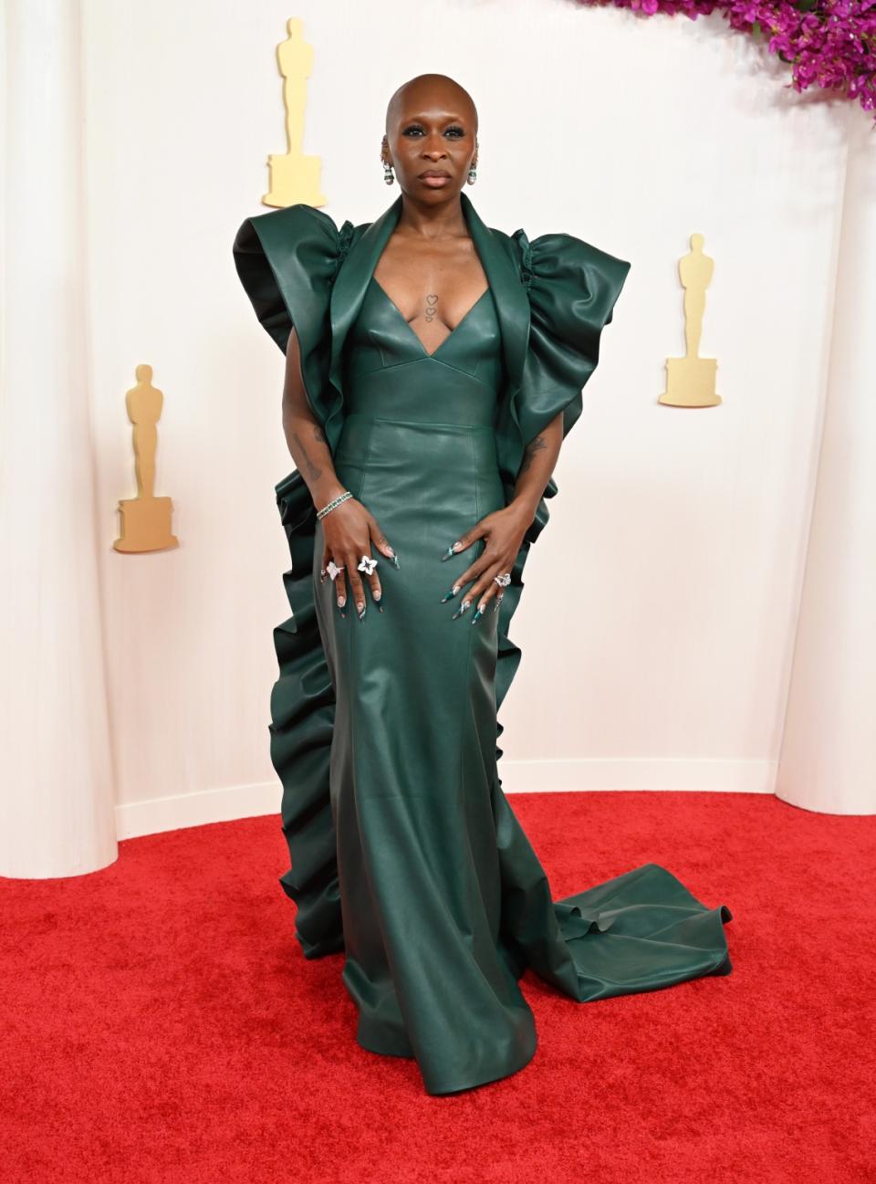 Cynthia Erivo at the 96th Annual Oscars held at at the Ovation Hollywood on March 10, 2024 in Los Angeles, California.