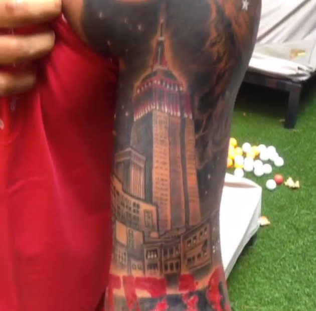 Thierry's New Tattoo! Former Arsenal Star Henry Shows Off Ink In