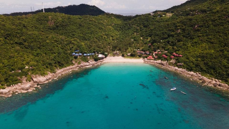 Aow Luek bay on the southern coastline of Ko Tao, Thailand.