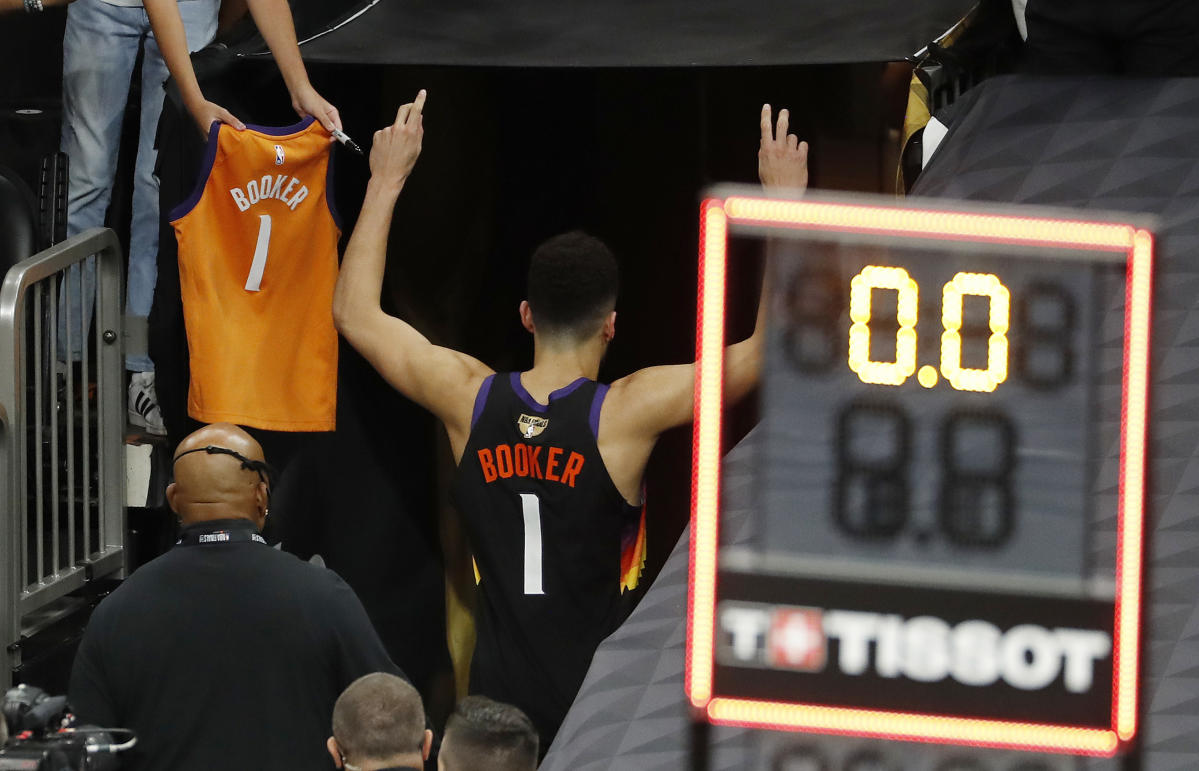 Devin Booker drops 47 points as the Phoenix Suns reach NBA playoffs second  round