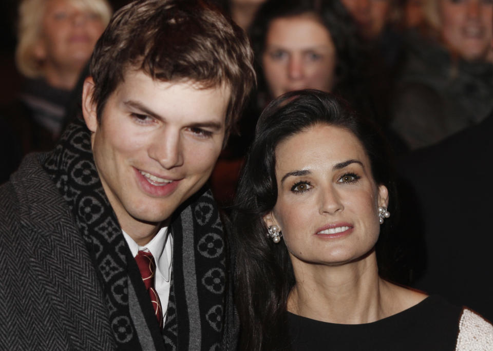 Demi Moore and Ashton Kutcher in 2008.