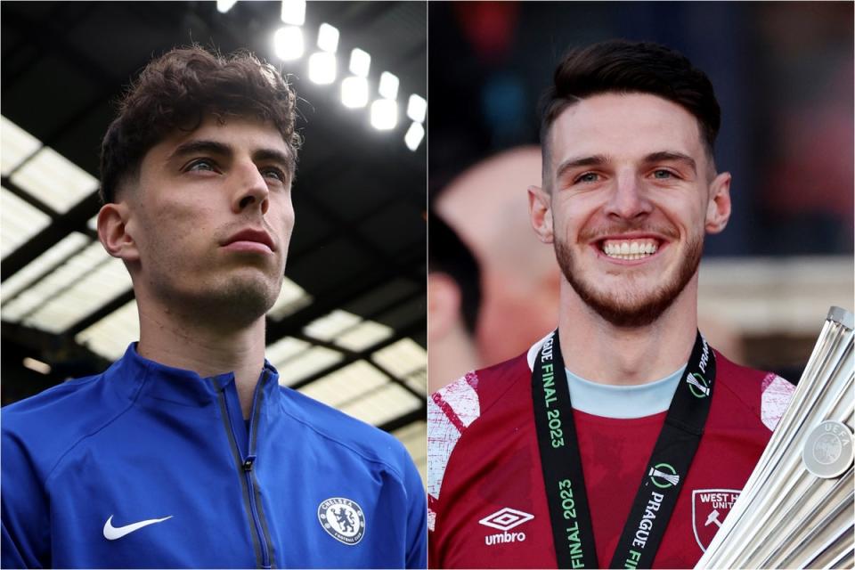How Arsenal could line up with Declan Rice and Kai Havertz as transfer  talks continue
