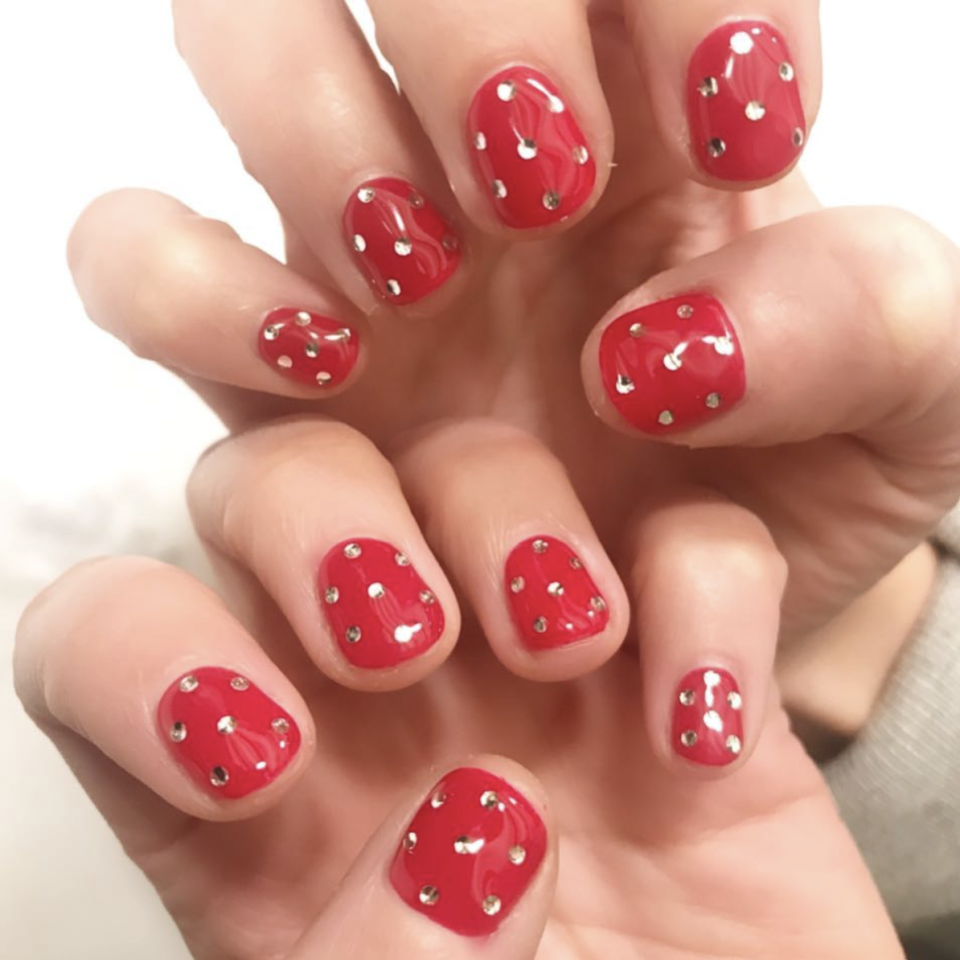 <p>Shine bright like the fireworks with these crystal accents over a bold red nail.</p><p><a class="link " href="https://go.redirectingat.com?id=74968X1596630&url=https%3A%2F%2Fwww.etsy.com%2Flisting%2F185755363%2F3mm-4mm-crystal-clear-acrylic-stick-on&sref=https%3A%2F%2Fwww.oprahdaily.com%2Fbeauty%2Fg27727694%2Ffourth-of-july-nail-ideas%2F" rel="nofollow noopener" target="_blank" data-ylk="slk:SHOP STICK-ONS;elm:context_link;itc:0;sec:content-canvas">SHOP STICK-ONS</a> </p>