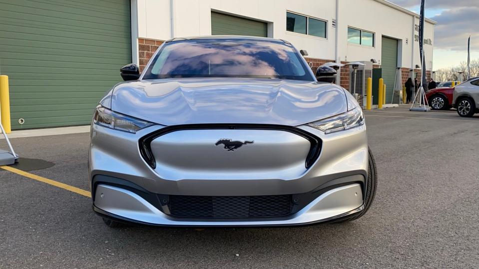 The Ford Mustang Mach-E electric SUV. Ford closed the order bank on the Mach-E because the automaker was unable to meet demand. Now it's the subject of a federal lawsuit, recalls.