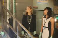 <p>When Camille Saroyan isn't in her forensic gear, she has an impressive collection of sheath dresses that are both office appropriate and classically elegant. </p>