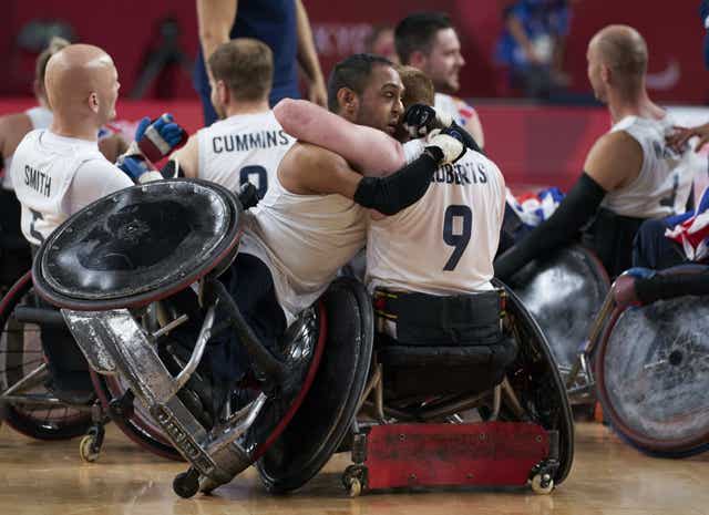 ParalympicsGB mixed wheelchair rugby team wins gold in the final against USA