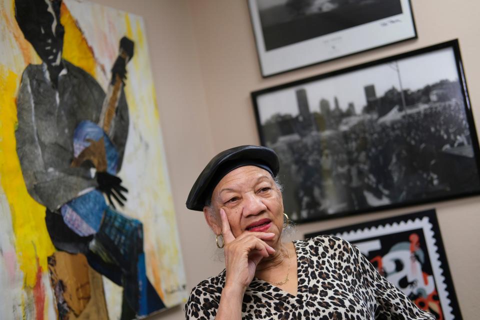 Anita Arnold poses for a photo at Black Liberated Arts Center Monday, April 15, 2024, in Oklahoma City.