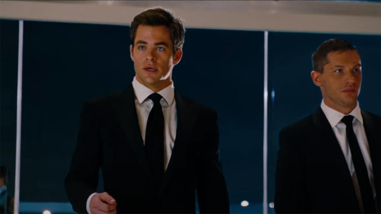  Chris Pine and Tom Hardy on a mission in This Means War. 