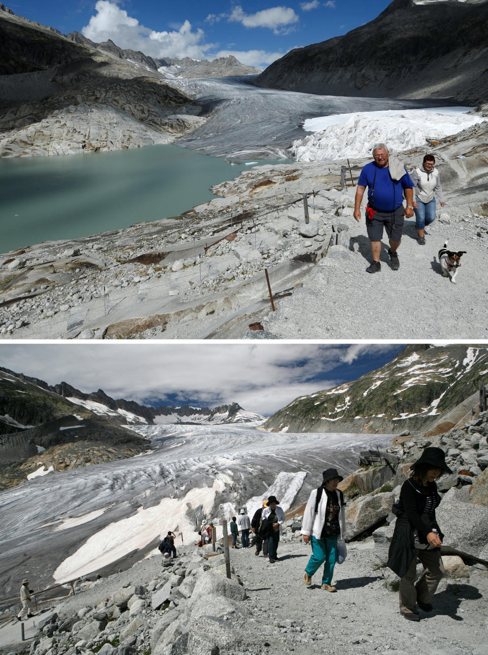 La desaparición de los glaciares de Suiza