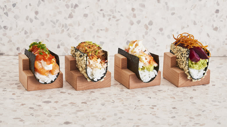 Temaki selection at Nami Nori