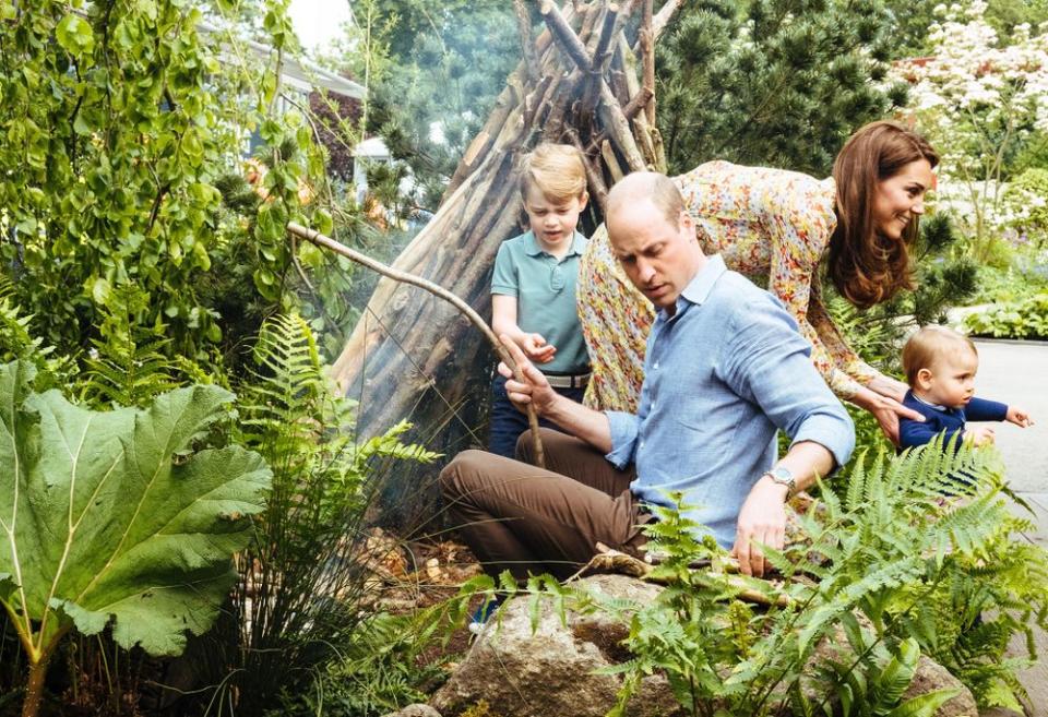 Prince George, Prince William, Kate Middleton and Prince Louis | Matt Porteous/PA