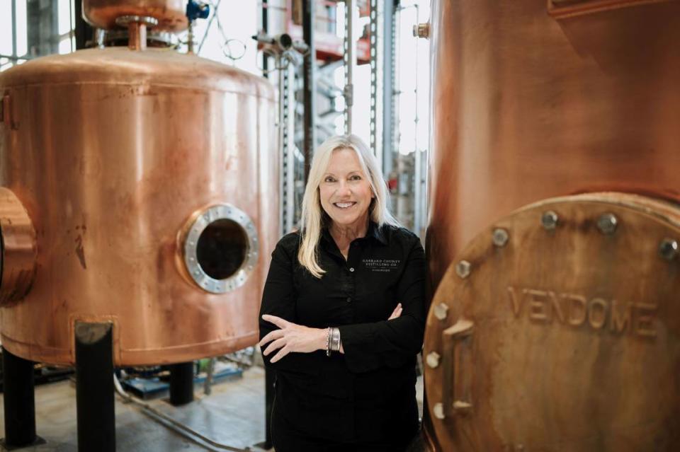 Lisa Wicker went from heading up Kentucky’s largest craft brewery to running the state’s largest independent distillery, the new $250 million Garrard County Distilling Co. Provided