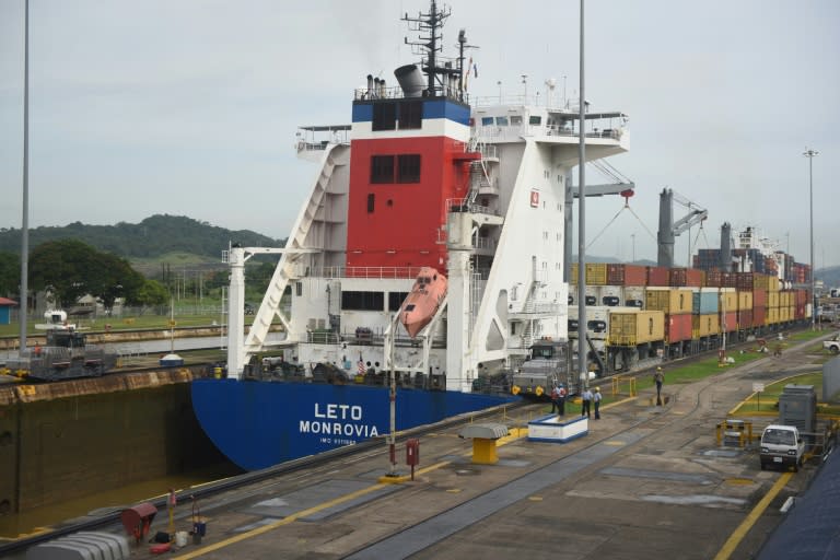 Miraflores Locks of the Panama Canal, seen on June 25, 2016