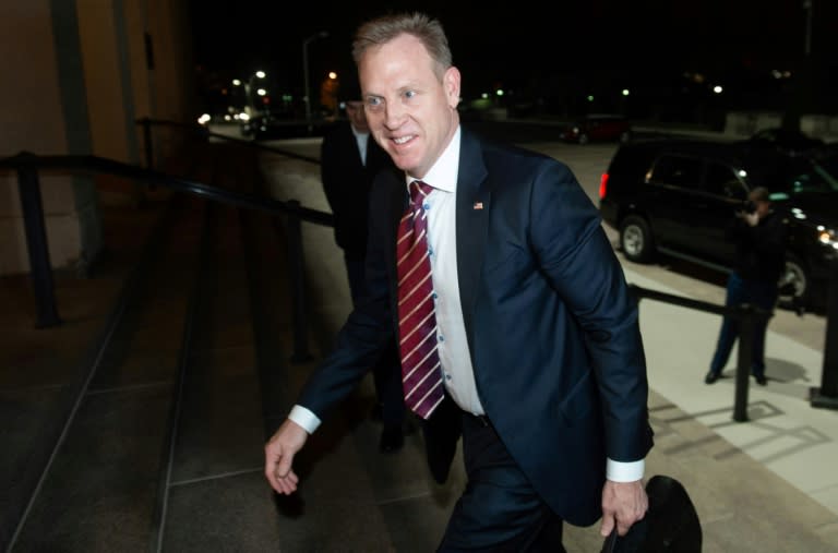 Acting US Secretary of Defense Patrick Shanahan, pictured on his first day on January 2, 2019, warned that new missile threats are "harder to see, harder to track and harder to defeat"