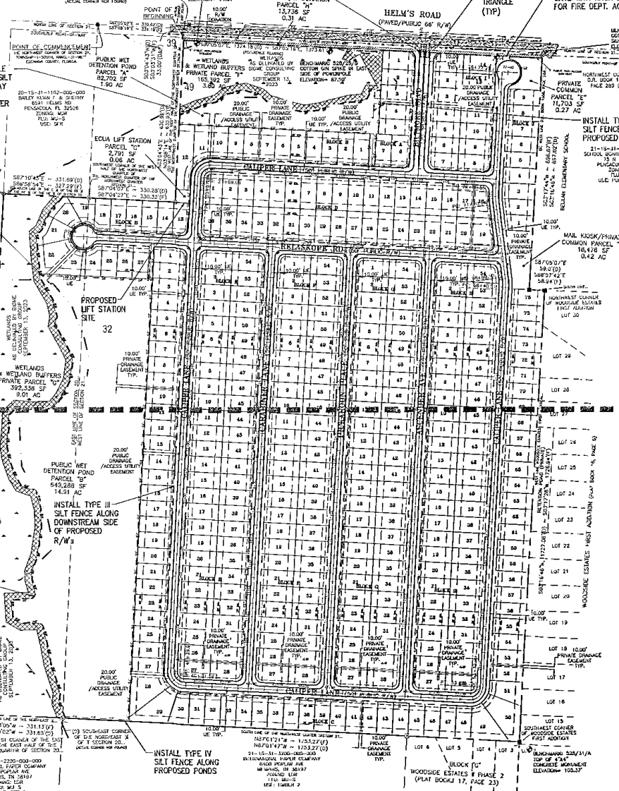 The Helms Ranch residential project was approved to create nearly 400 single-family residential lots using more than 100 acres of land.