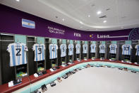 <p>Vestidores Argentina. (Photo by Maja Hitij - FIFA/FIFA via Getty Images)</p> 