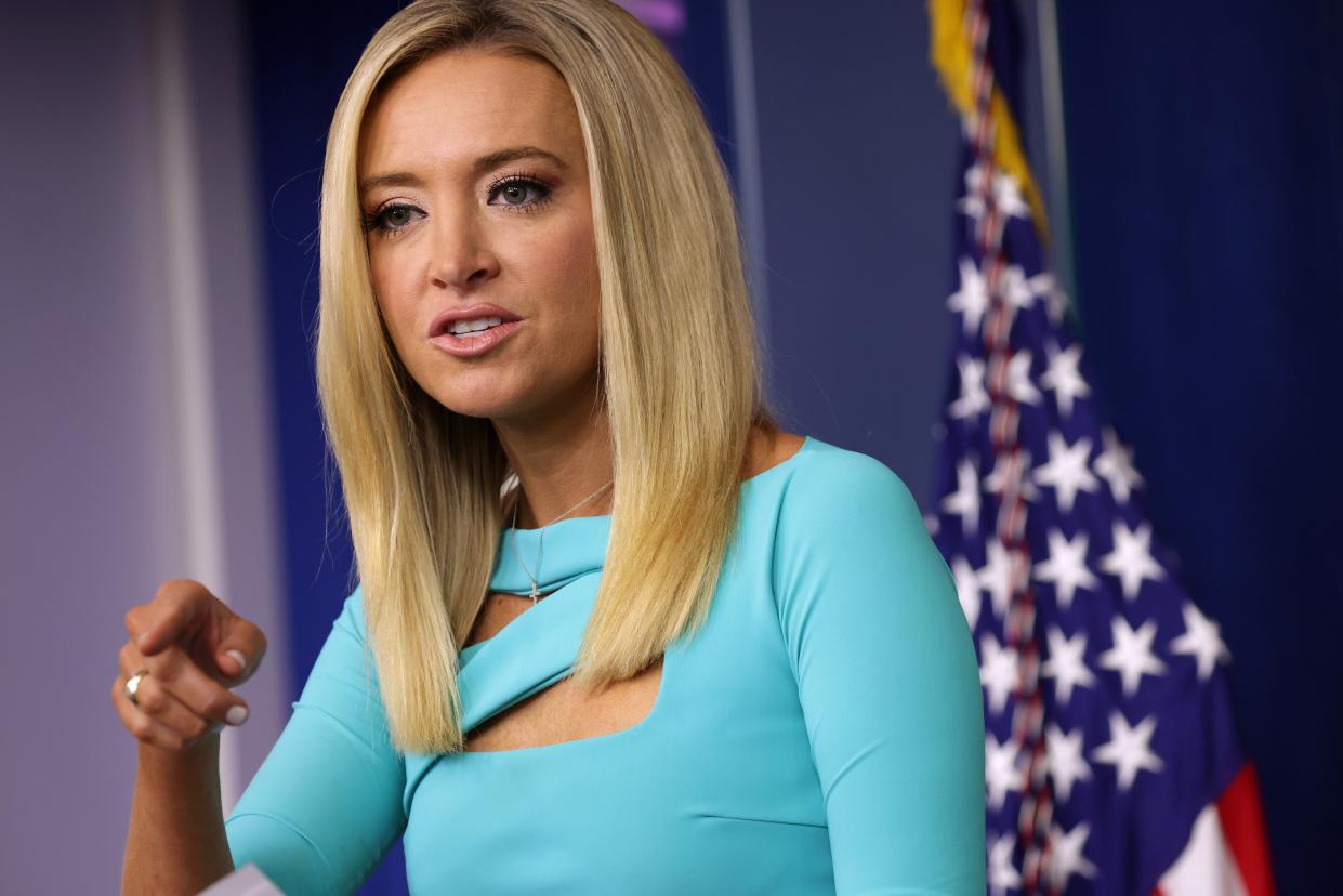 White House Press Secretary Kayleigh McEnany holds a news conference at the James Brady Press Briefing Room of the White House 16 September 2020 in Washington, DC. (Getty Images)