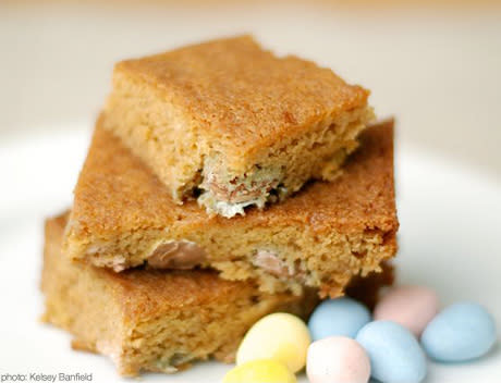 Cadbury Mini Egg Butterscotch Blondies