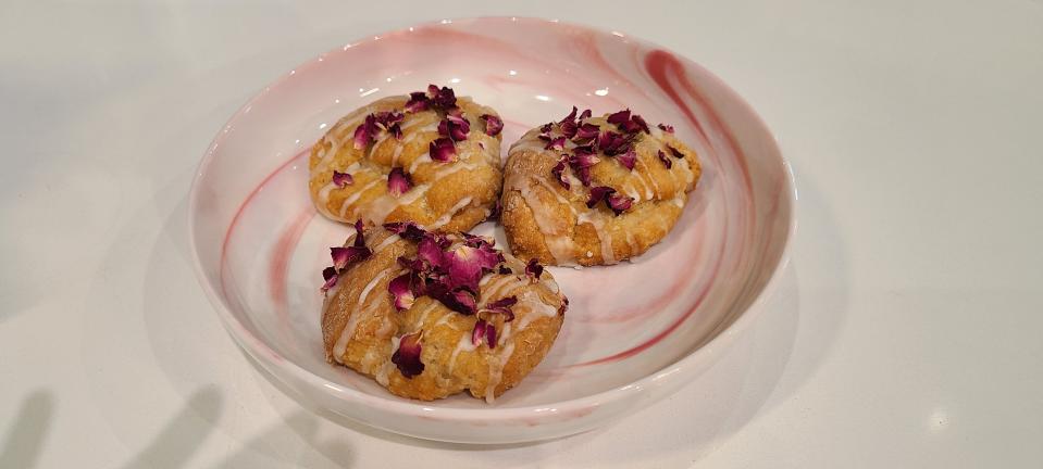 Forever Fiore's gluten-free scones with rose petals, $4.