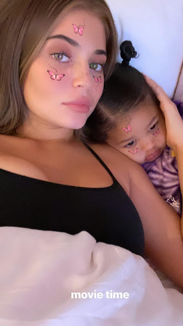 Kylie Jenner Shares Sweet Videos of Stormi as She Reveals She Still Sleeps  with Pregnancy Pillow