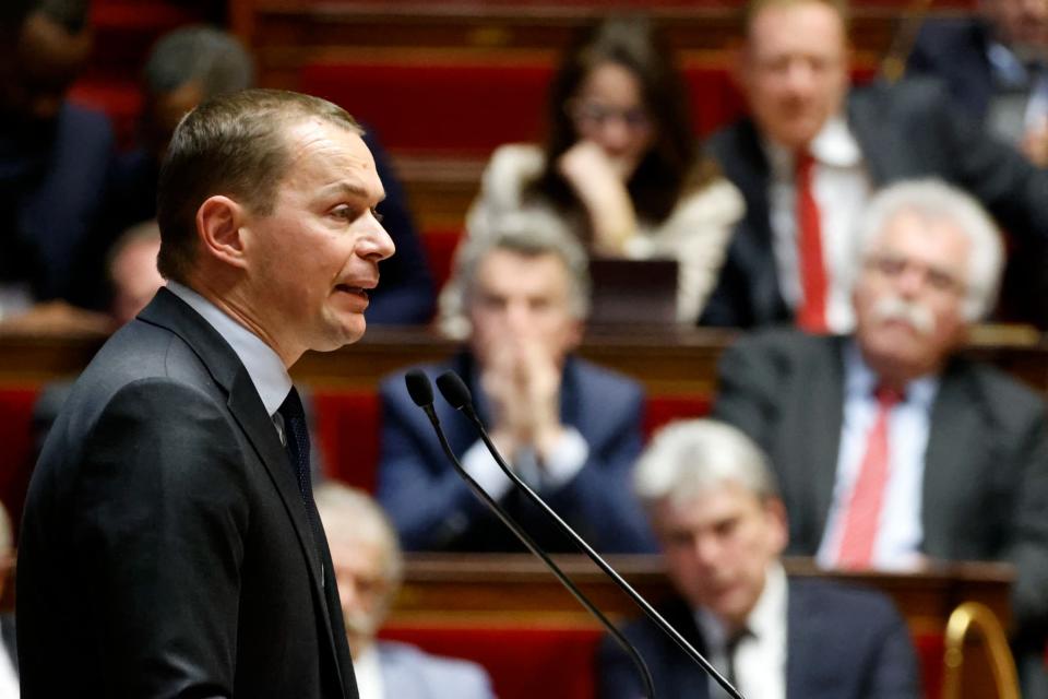 Le ministre du Travail Olivier Dussopt à l'Assemblée nationale (Paris) le 6 février 2023. - Ludovic Marin