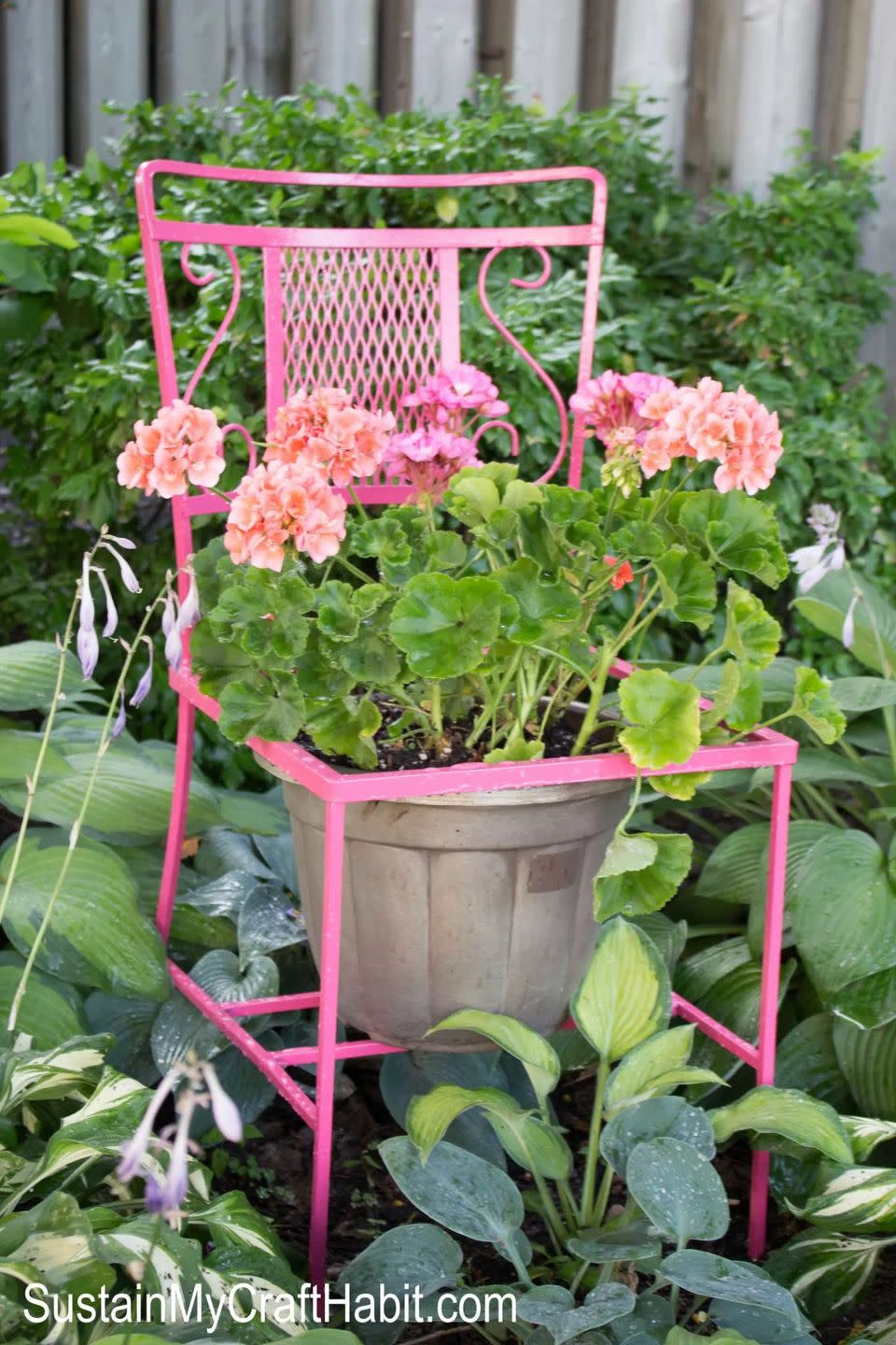 best backyard decor chair planter