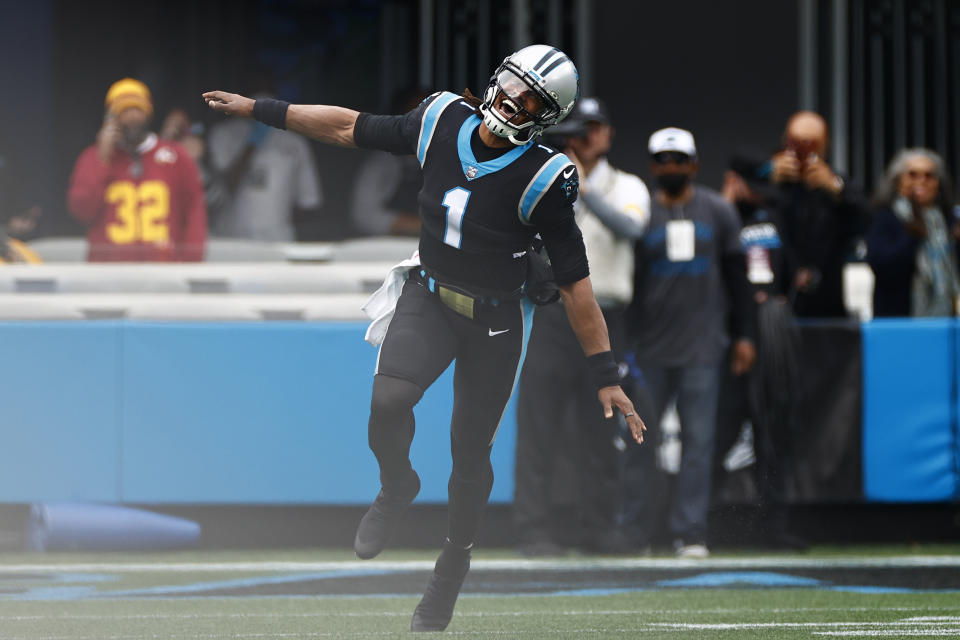 Cam Newton's return to Carolina was chock full of highlights, just not a win. (Jared C. Tilton/Getty Images)