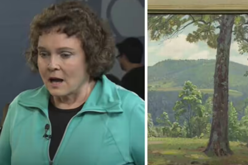 An Antiques Roadshow guest was left blown when she discovered the true value of her inherited painting -Credit:PBS