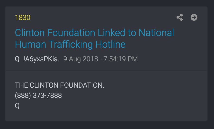 QAnon has inserted anti-trafficking organizations into its conspiracy theories. (Photo: )