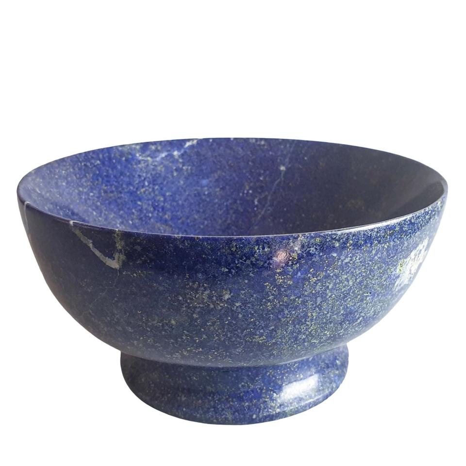 <p><a href="https://go.redirectingat.com?id=74968X1596630&url=https%3A%2F%2Fartemest.com%2Fproducts%2Flapis-lazuli-bowl%23q%3D6022c973b64efe250d931dd6df66476f&sref=https%3A%2F%2F" rel="nofollow noopener" target="_blank" data-ylk="slk:Shop Now;elm:context_link;itc:0;sec:content-canvas" class="link ">Shop Now</a></p><p>Lapis Lazuli Bowl</p><p>artemest.com</p><p>$1650.00</p>