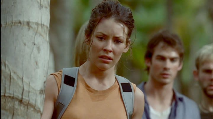 Evangeline Lilly and Ian Somerhalder in Lost.