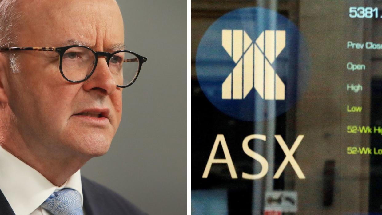 Anthony Albanese and ASX sign