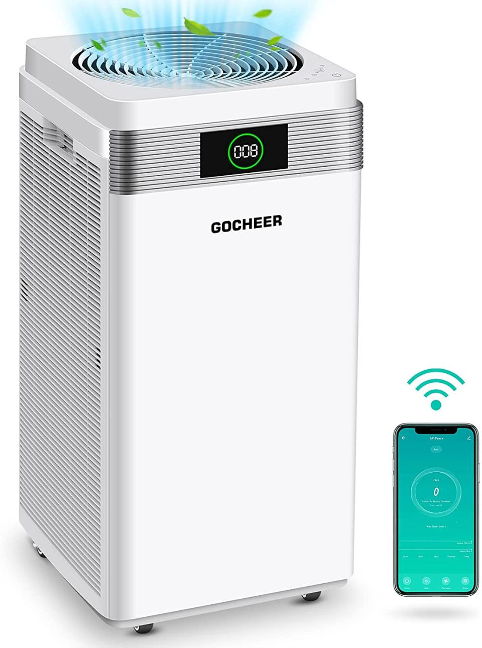 gocheer air purifier smart device, best air purifiers