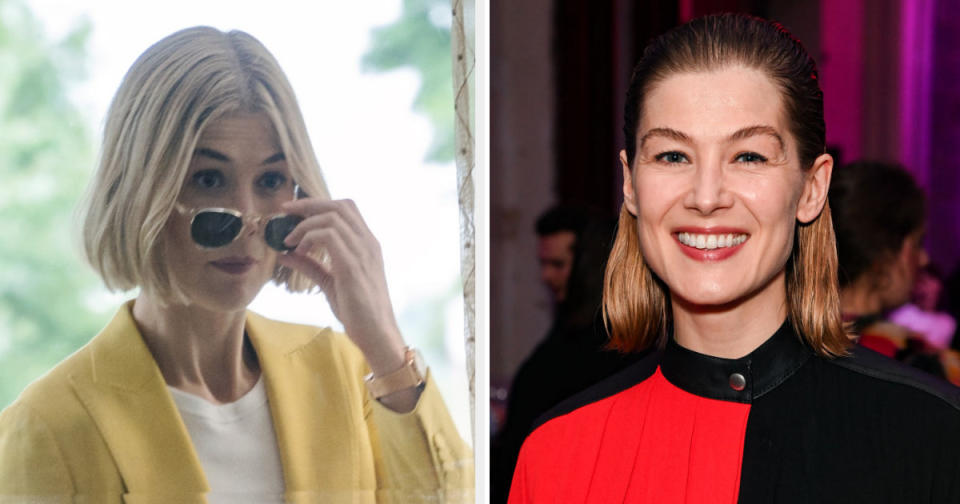 What she's been up to: Rosamund went on to star in Gone Girl, An Education (alongside Carey Mulligan!), and I Care A Lot. 