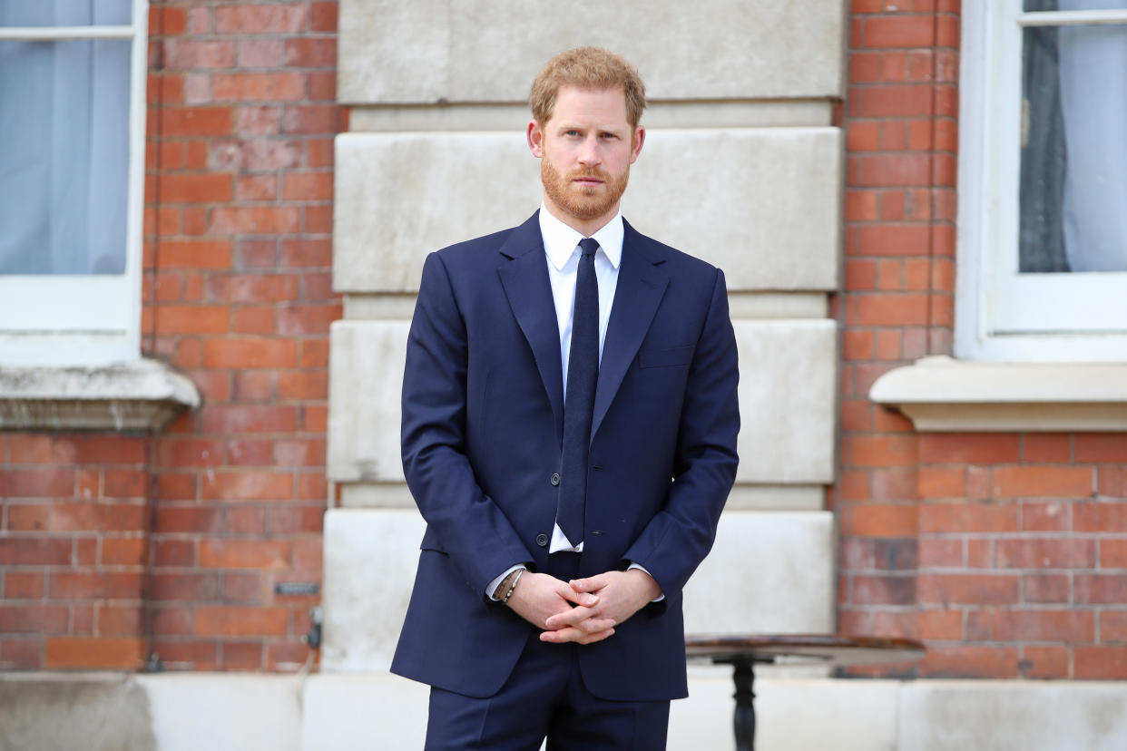 The Duke of Sussex at a garden party to celebrate the 70th anniversary of the Commonwealth. [Photo: Getty]