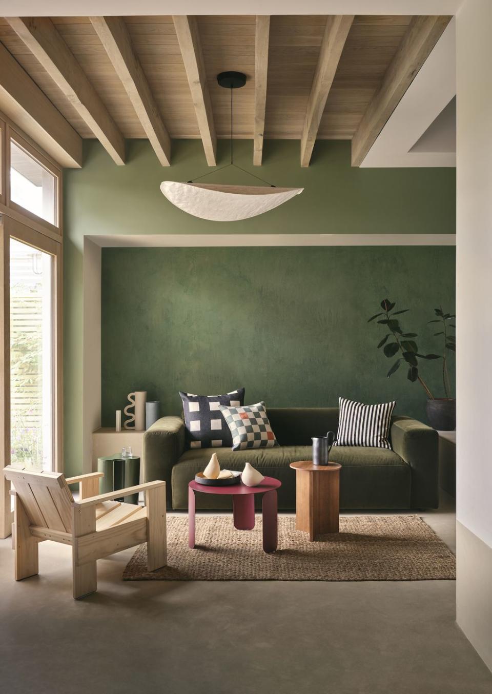 living room colour ideas green