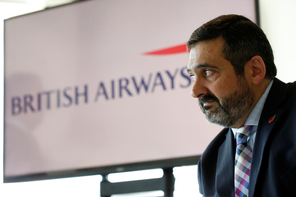 British Airways CEO Alex Cruz speaks during a news conference in Tel Aviv, Israel November 9, 2017. REUTERS/Nir Elias