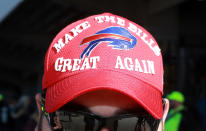 <p>A Buffalo Bills fan is seen outside the stadium before the start of their AFC Wild Card playoff game against the Jacksonville Jaguars at EverBank Field on January 7, 2018 in Jacksonville, Florida. (Photo by Scott Halleran/Getty Images) </p>