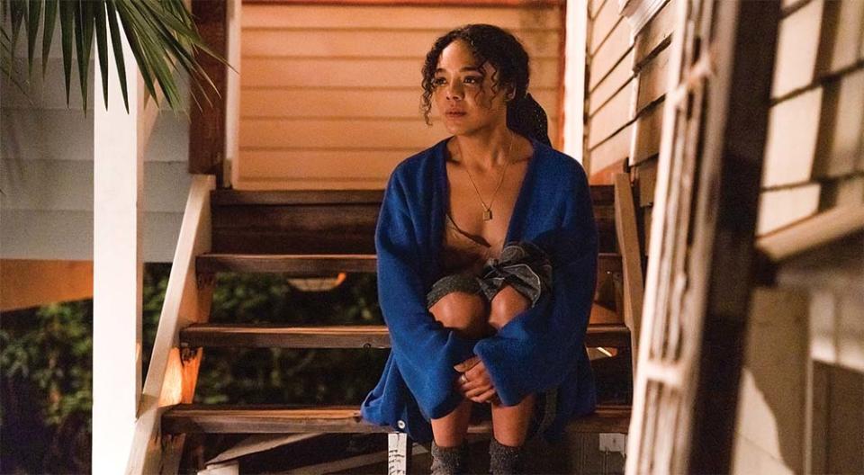 Tessa Thompson plays a crisis hotline volunteer in Steve Buscemi’s The Listener.