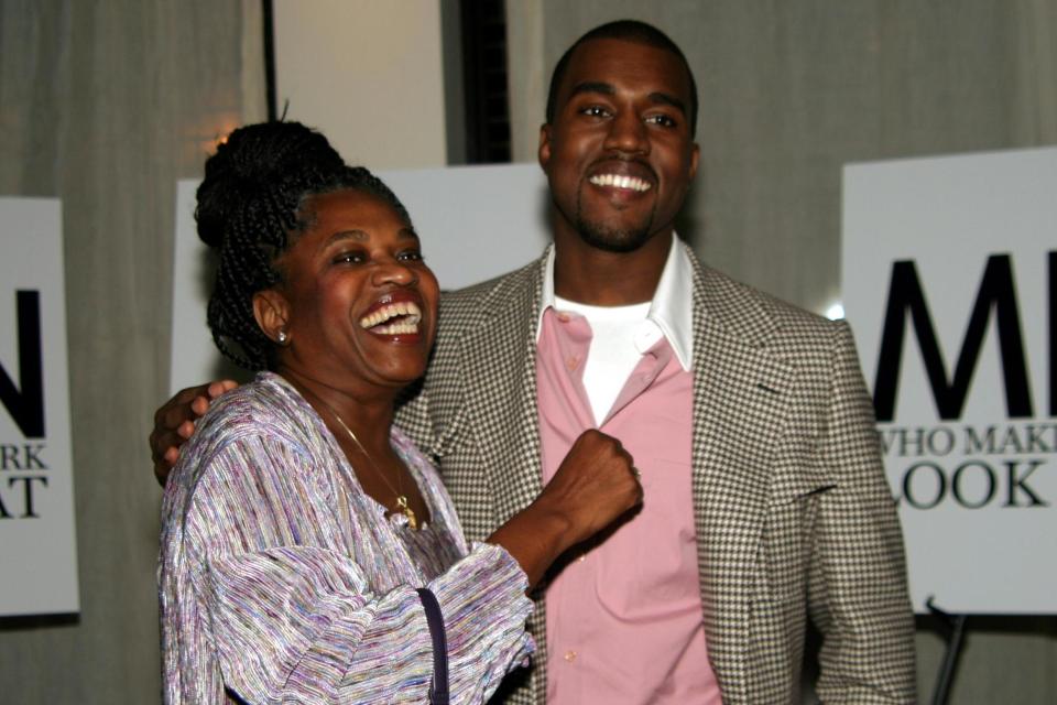 Kanye West pictured with his late mother Donda West (Getty) (WireImage)