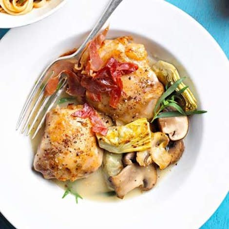 Chicken Thighs with Artichokes