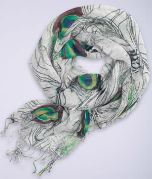 peacock scarf