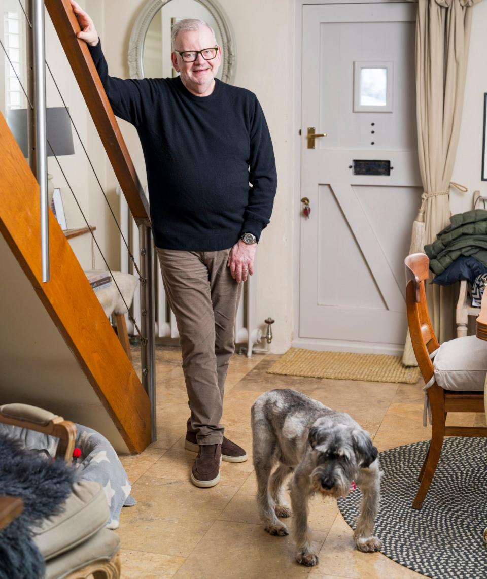 Jason now walks the dogs regularly and uses an exercise bike for work