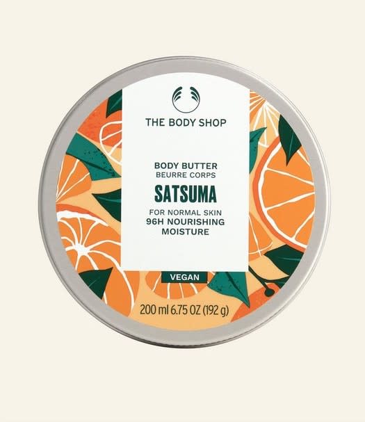 Satsuma Body Butter. Image via The Body Shop.