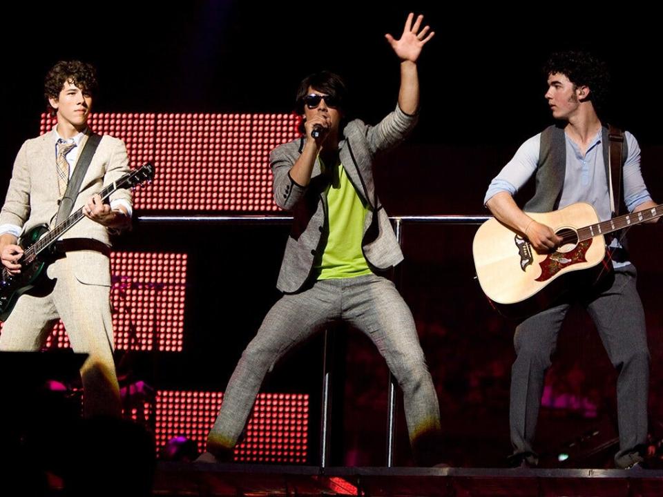 Jonas Brothers performing