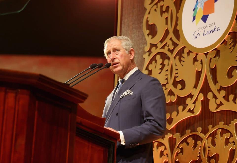 The Prince of Wales speaking at the Commonwealth Heads of Government Meeting (CHOGM) in Colombo, Sri Lanka (Chris Jackson/PA) (PA Archive)