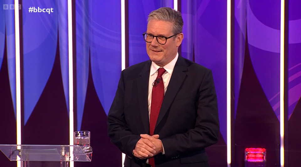 Sir Keir Starmer on the BBC Question Time debate (BBC)